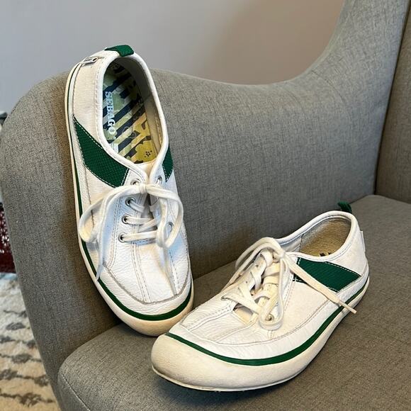 Sebago footwear Wanderer white/ green size 7 women’s sneaker - Picture 1 of 9